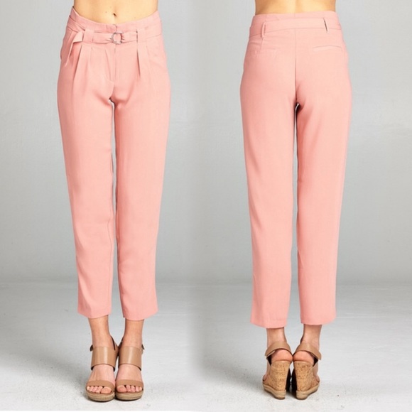 High waisted belted pants - Picture 4 of 6